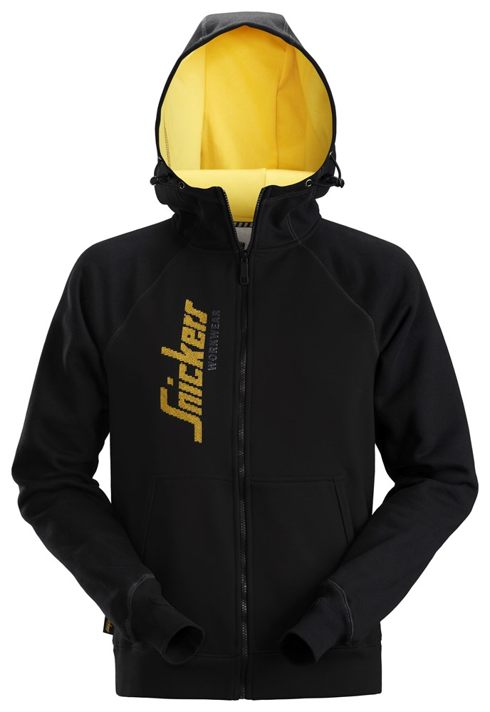 2888 - Sweat-shirt à capuche <p> zippé avec logo